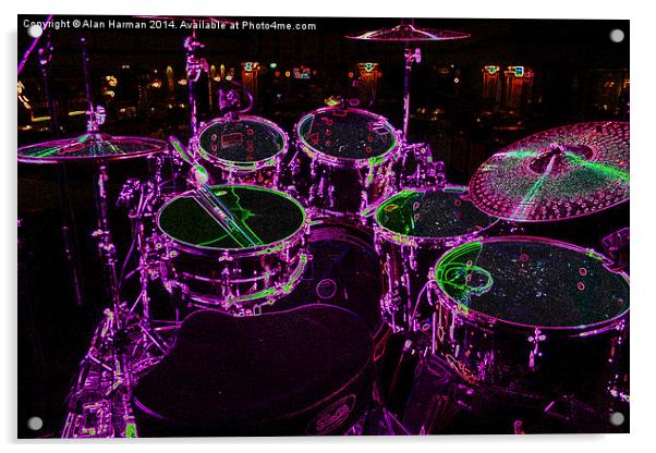 Drums Acrylic by Alan Harman