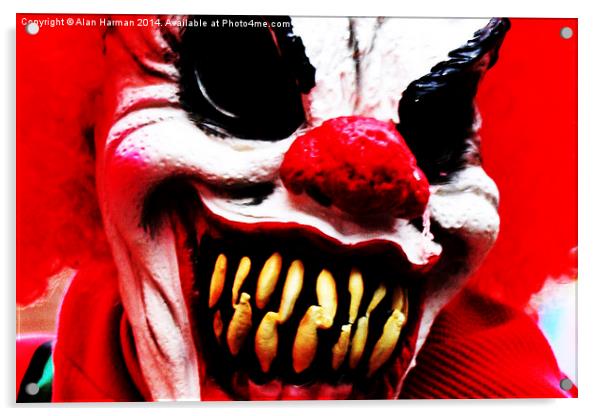 Clown 1 Acrylic by Alan Harman