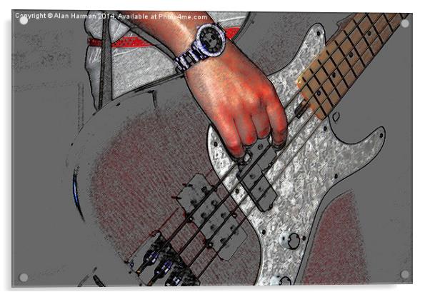 Bass 4 Acrylic by Alan Harman