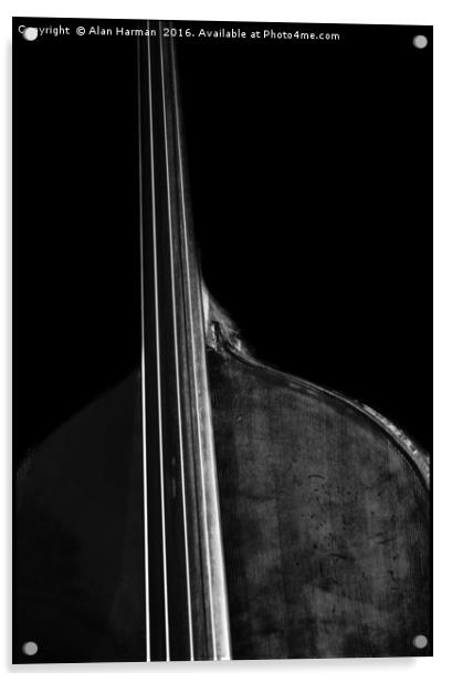 Bass 5 Acrylic by Alan Harman