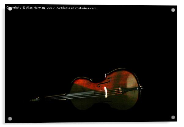 Bass 3 Acrylic by Alan Harman