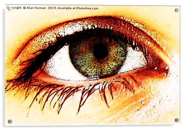 Eye Acrylic by Alan Harman