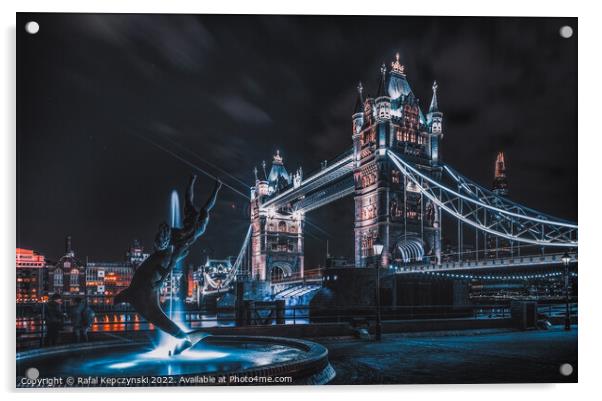 Tower Bridge Acrylic by Rafal Kepczynski