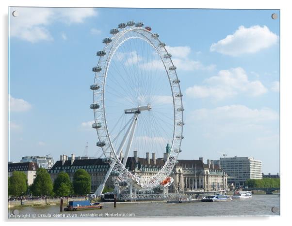 London Eye Acrylic by Ursula Keene