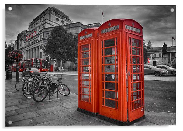 London Calling Acrylic by Tracy Hughes