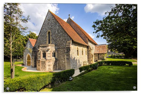 East Dean St Simon & St Jude Acrylic by Robert  Radford