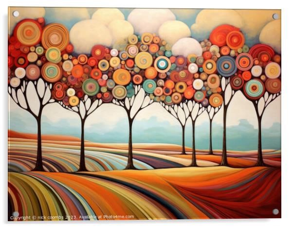 Autumn Symphony Acrylic by nick coombs