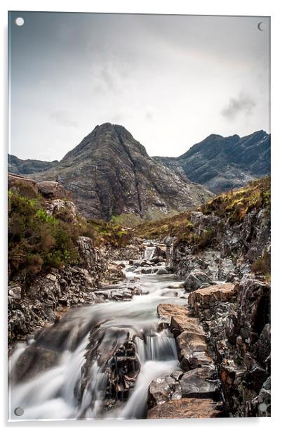 Fairy pools Skye Acrylic by Shaun Devenney