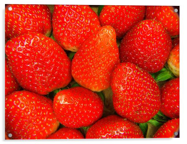 Strawberrys Acrylic by Dave Watson