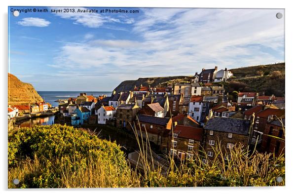 The Village Of Staithes Acrylic by keith sayer