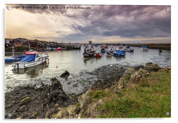 Paddys Hole Teesmouth Acrylic by keith sayer