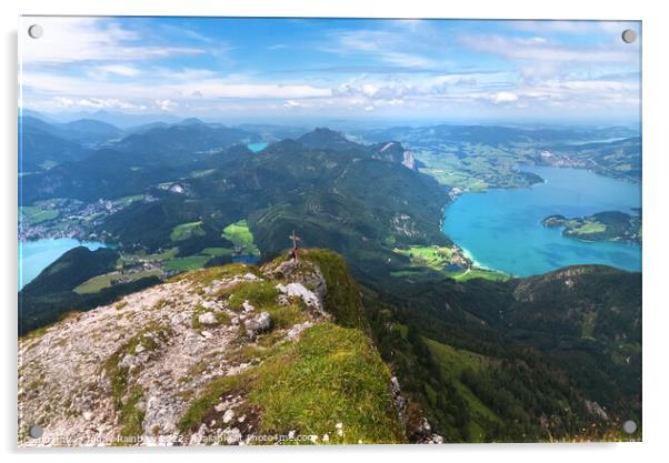 Salzkammergut Lakes Acrylic by Jenny Rainbow