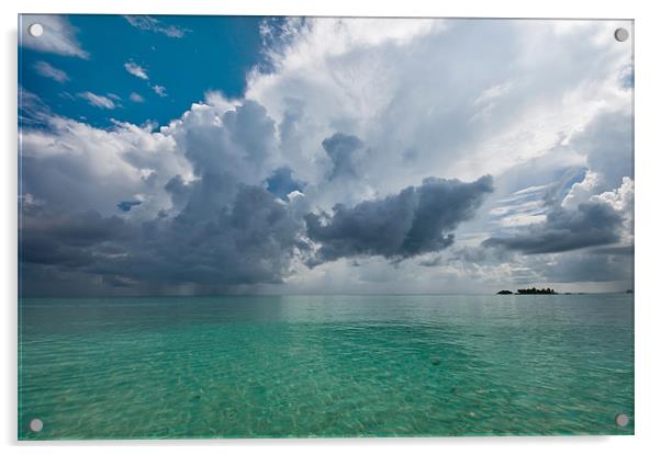 Get Lost. Maldivian Scenery Acrylic by Jenny Rainbow