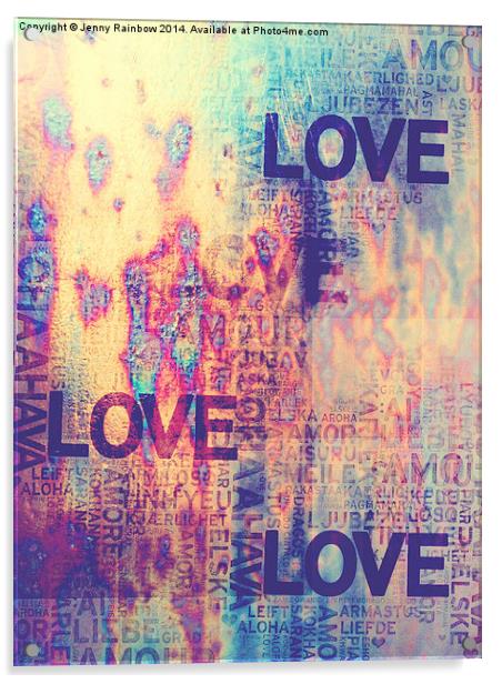  Love Vintage  Acrylic by Jenny Rainbow