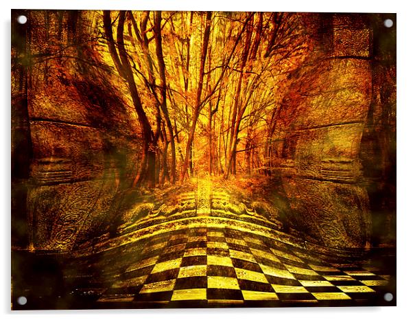  Sacred Temple of the Trees  Acrylic by Jenny Rainbow