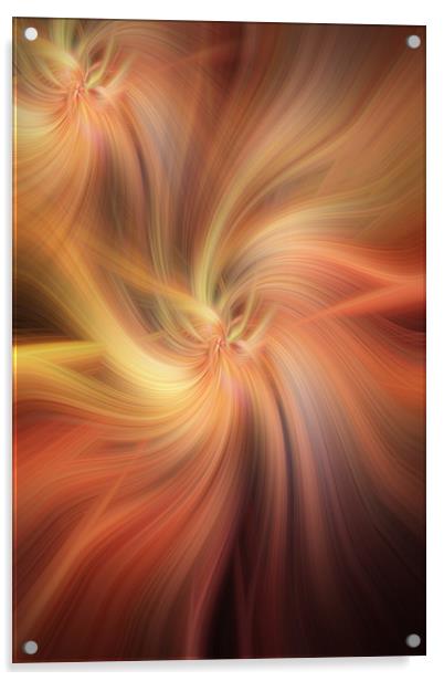 Doubled Vibrations of Light  Acrylic by Jenny Rainbow