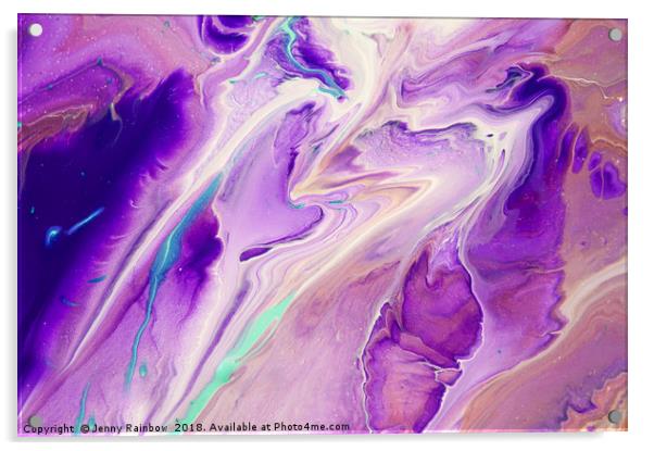 Islands in Pacific Ocean. Abstract Fluid Acrylic P Acrylic by Jenny Rainbow