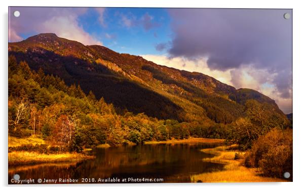 Kingdom of Nature. Scotland Acrylic by Jenny Rainbow
