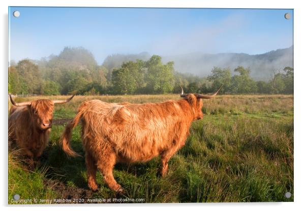 Rural Idyll. Trossachs National Park, Scotland Acrylic by Jenny Rainbow