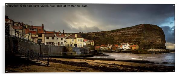  Fishing Village of Staithes Acrylic by richard sayer