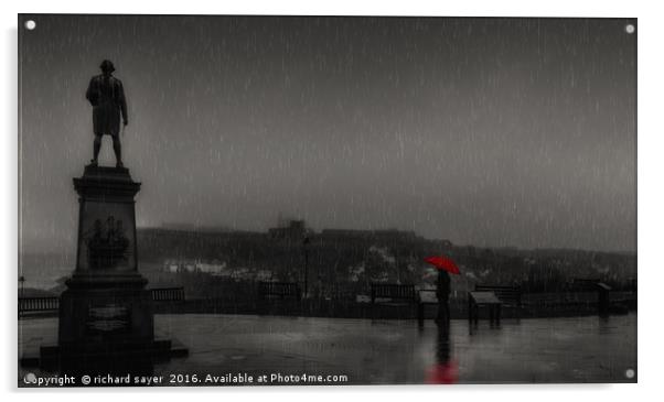 Romance in the Rain Acrylic by richard sayer