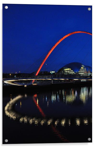 Millenium Bridge Acrylic by Edward Budd