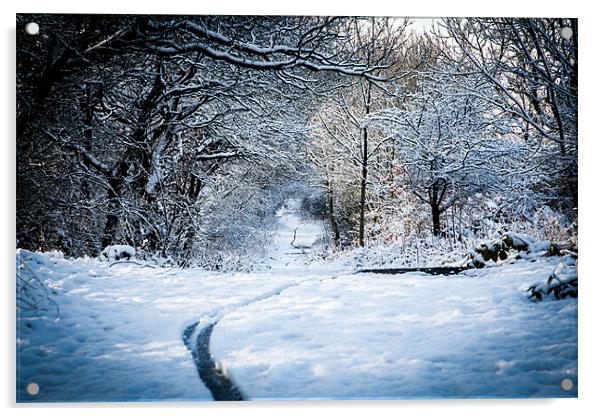 Durham winter scene Acrylic by Kevin Duffy