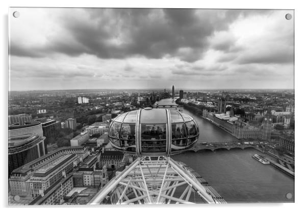 London Eye cityscape Acrylic by Kevin Duffy