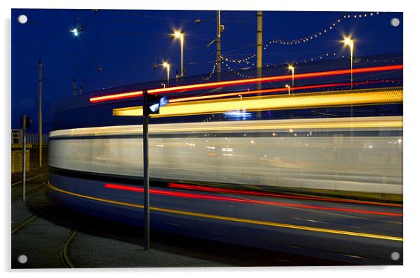 Light Speed Tramways Acrylic by Jason McCalla
