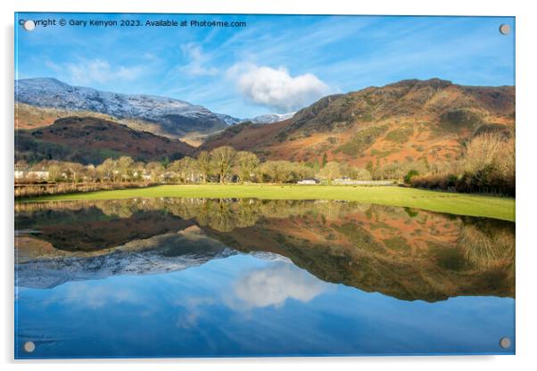 Coniston Reflections  Acrylic by Gary Kenyon