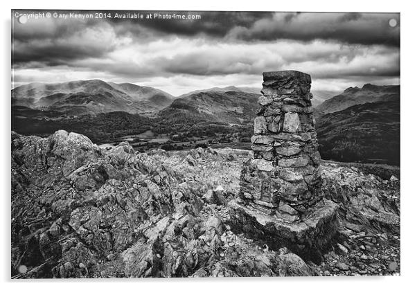  Loughrigg Fell Acrylic by Gary Kenyon