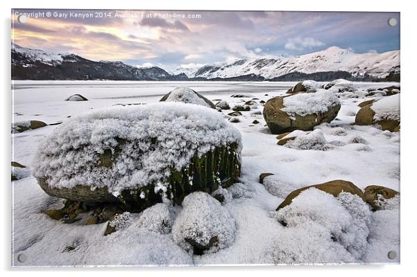  Winter Sunrise At Derwentwater Lake District  Acrylic by Gary Kenyon
