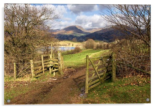  Gate To The Countryside Latterbarrow Acrylic by Gary Kenyon