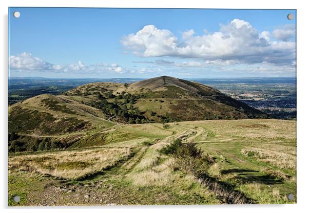 Countryside Views on the Malvern Hills Acrylic by Gary Kenyon