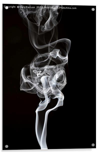Smoke Trail Photography  Acrylic by Gary Kenyon