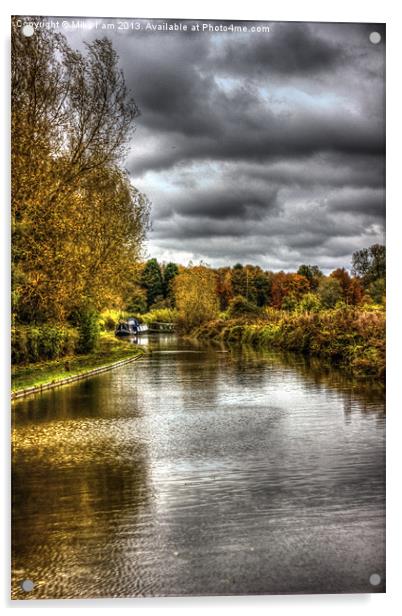 Oxford canal Acrylic by Thanet Photos