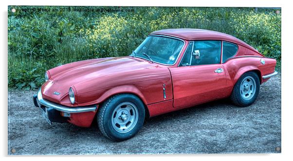 Triumph GT6 Acrylic by Thanet Photos