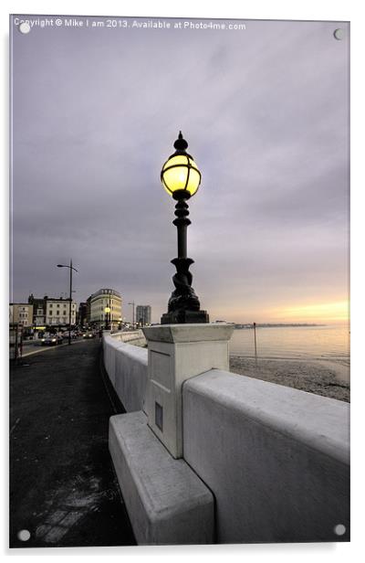 Retro street lighting in Margate Acrylic by Thanet Photos
