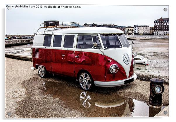 VW Camper Acrylic by Thanet Photos