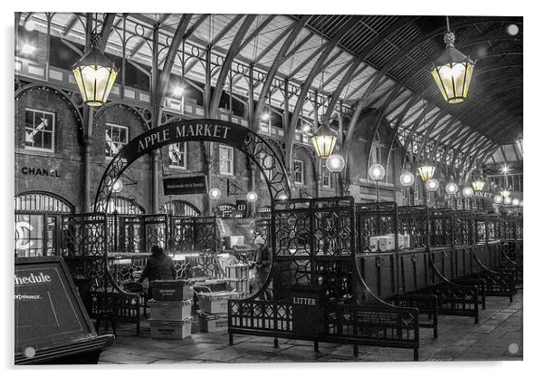 Covent Garden, Apple Market Acrylic by Thanet Photos