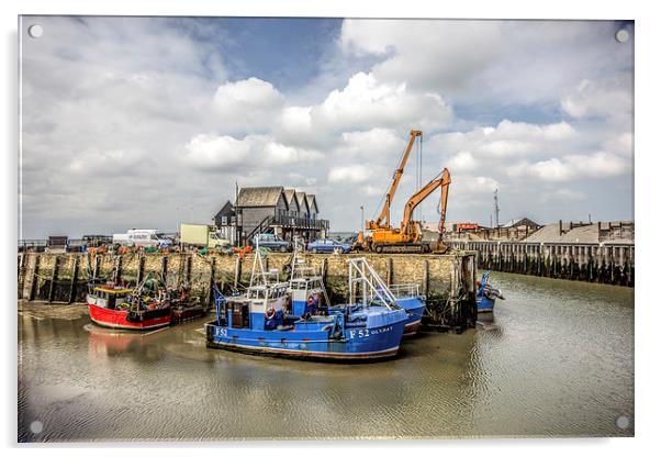 Boats Acrylic by Thanet Photos