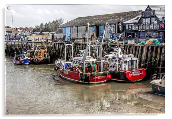 Fishing boats Acrylic by Thanet Photos