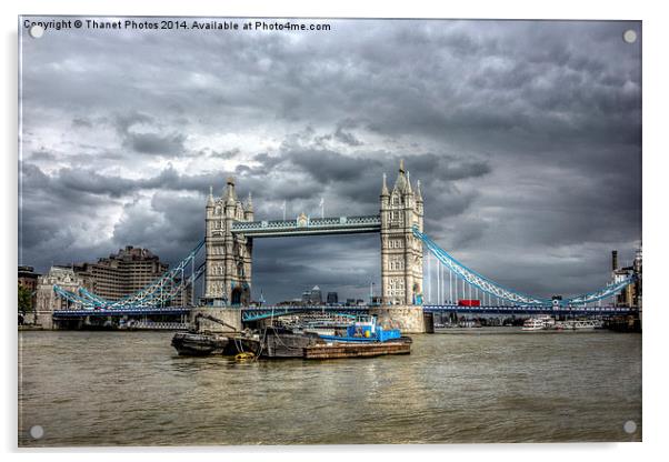 Tower bridge London Acrylic by Thanet Photos