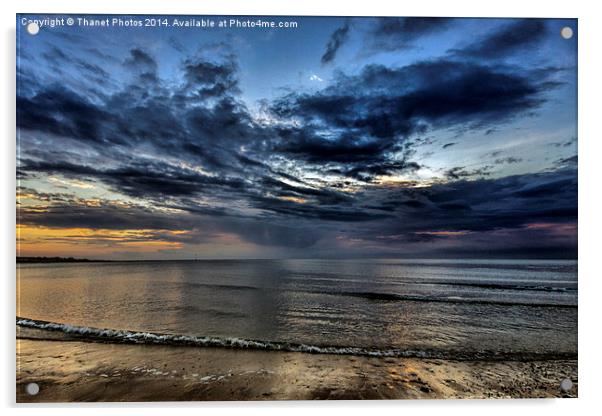 Beach sunset Acrylic by Thanet Photos