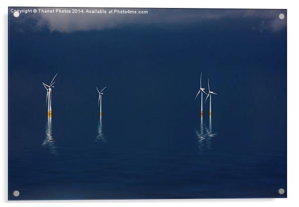  Wind farm tranquility  Acrylic by Thanet Photos