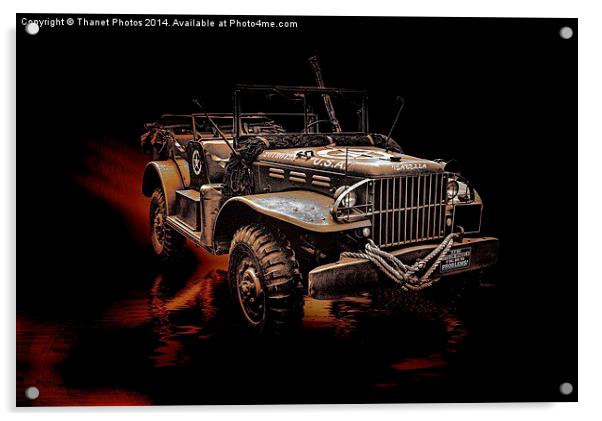  Vintage Jeep Acrylic by Thanet Photos