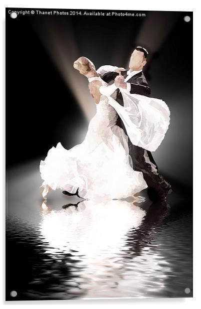 ballroom dancers Acrylic by Thanet Photos