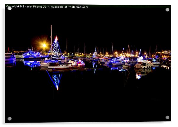  Ramsgate harbour lights Acrylic by Thanet Photos