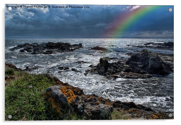  Rainbow at Elie and Earlsferry  Acrylic by Thanet Photos