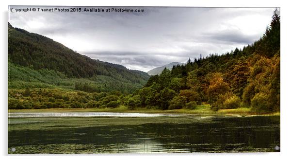  Loch Monzievaird Acrylic by Thanet Photos